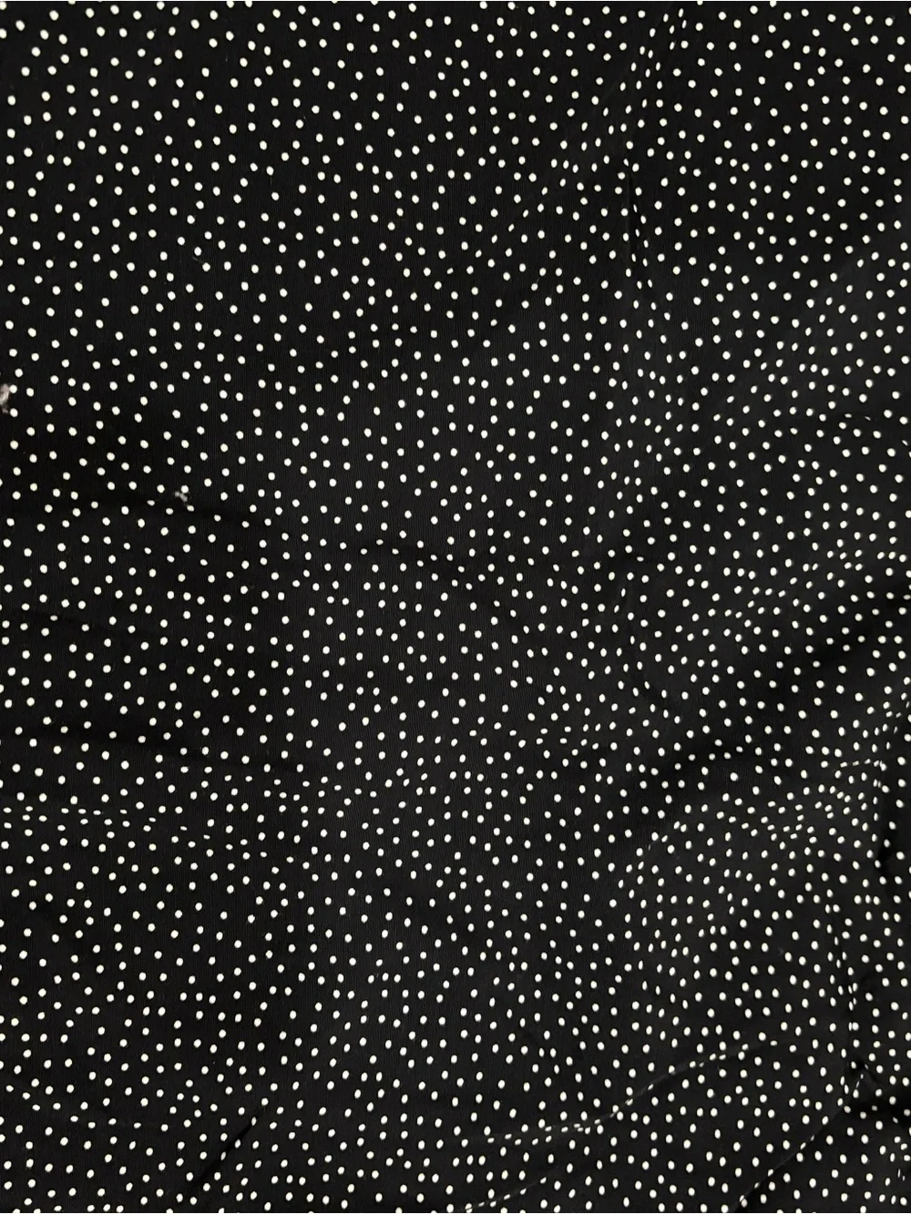 Black Polka Dot Women's Skirt fabric- Classic Polka Print